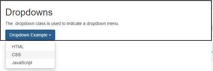 Bootstrap Dropdowns